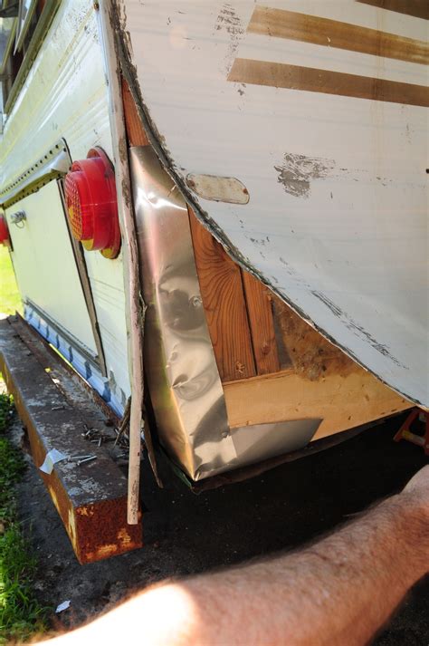 vintage camper sheet metal|vintage camper siding.